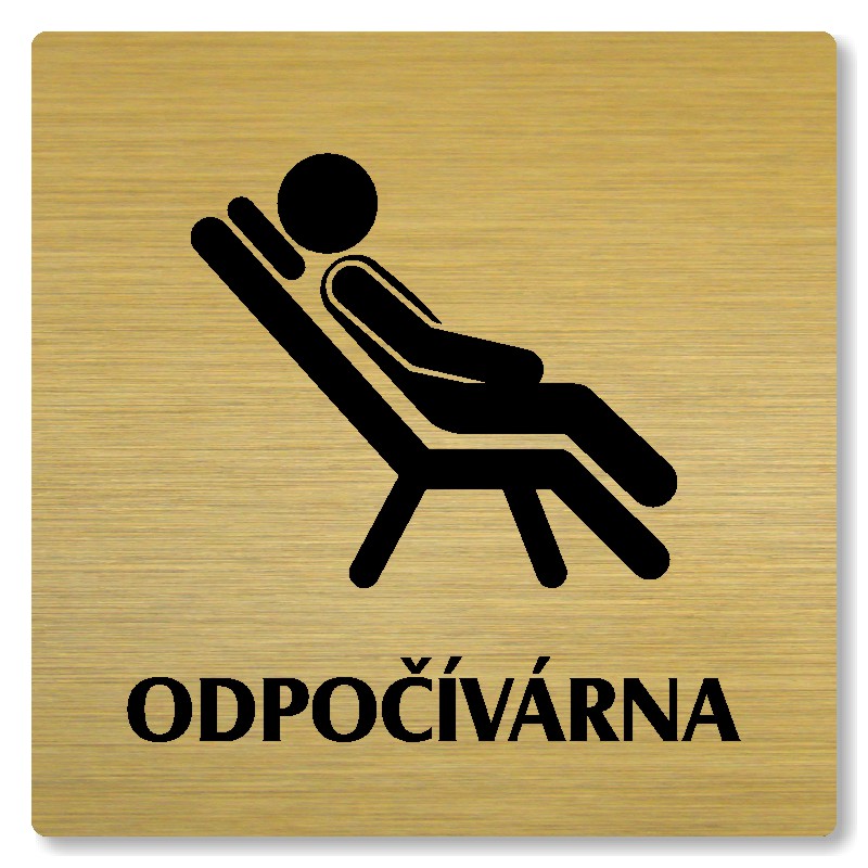 Odpočívárna, 118x118mm, zlatá, Nevada